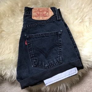 Levi's 501 high waisted shorts 27"